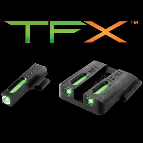 Truglo TFX Tritium/Fiber-Optic Day/Night Sights S M (including SHIELD .22 models excluding .22 Compact / C.O.R.E. models) SD9 and SD40 (exclud