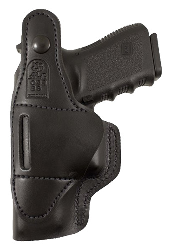 DeSantis Gunhide Dual Carry II Right Hand Glock 19/23/32/36 Inside/Outside the Waistband Holster, Smooth Black - 033BAB6Z0