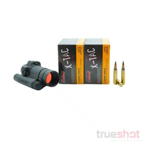 BUNDLE DEAL: Aimpoint Comp M4s Red Dot Rifle Sight and 200 Rounds of Ammo - PMC 5.56 62 Grain
