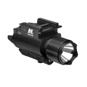 Ncstar TACTICAL RED LASER SIGHT & 3W 120 LUMENS LED FLASHLIGHT W/WEAVER QR