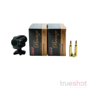BUNDLE DEAL: Holosun ARO-RDS Red Dot Rifle Sight and 200 Rounds of Ammo - PMC 223 55 Grain