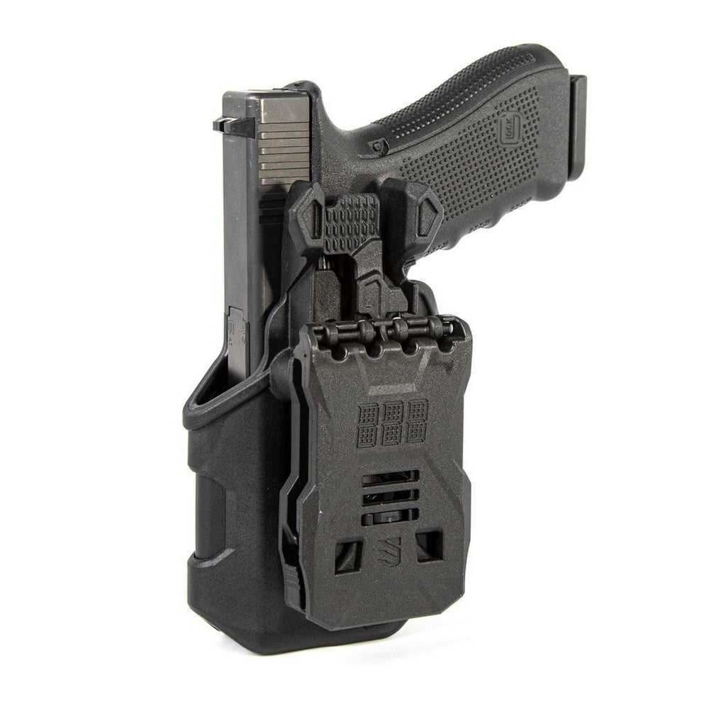 Blackhawk T-Series L2C Size Right Hand Glock 17 Concealment Light Bearing Holster, Matte Black - 410200BKR