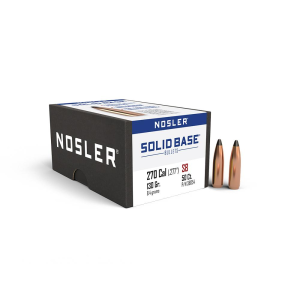 Nosler Solid Base Rifle Bullets .270 Cal .277" 130 gr 50/ct