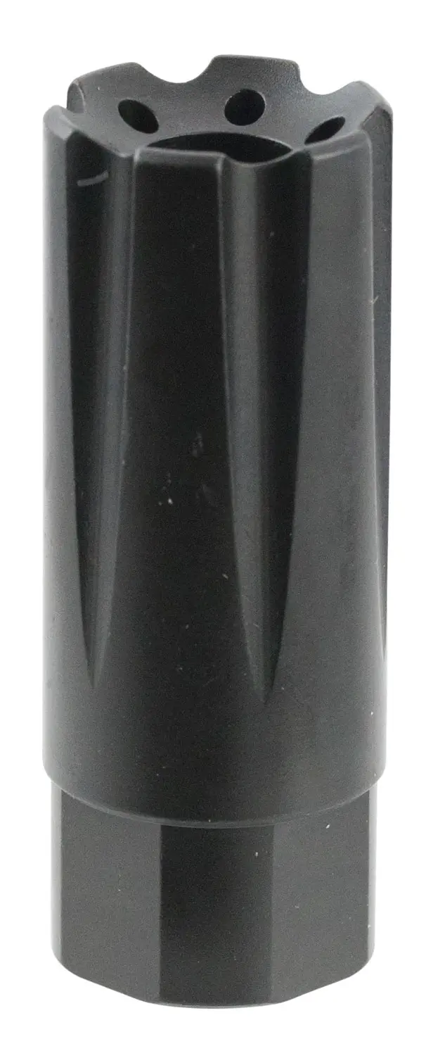 TacFire MZ10209MM Linear Compensator Black Nitride Steel with 1/2"-36 tpi Threads, 2.26" OAL, 0.87" Diameter Forward Style for 9mm Luger AR-Platform