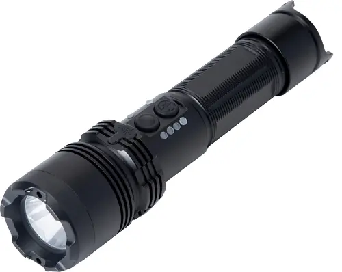 GUARD DOG LIGHTSAFER STUN GUN - W/ TAC LIGHT MAX VOLTAGE BLK