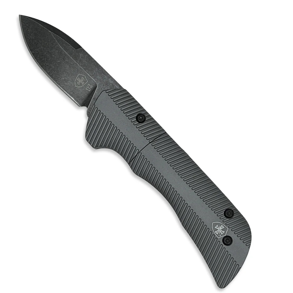 Templar Knife California Legal Auto Assisted Drop Point Knife, Gunmetal Grey - CAA-AGM-32-1