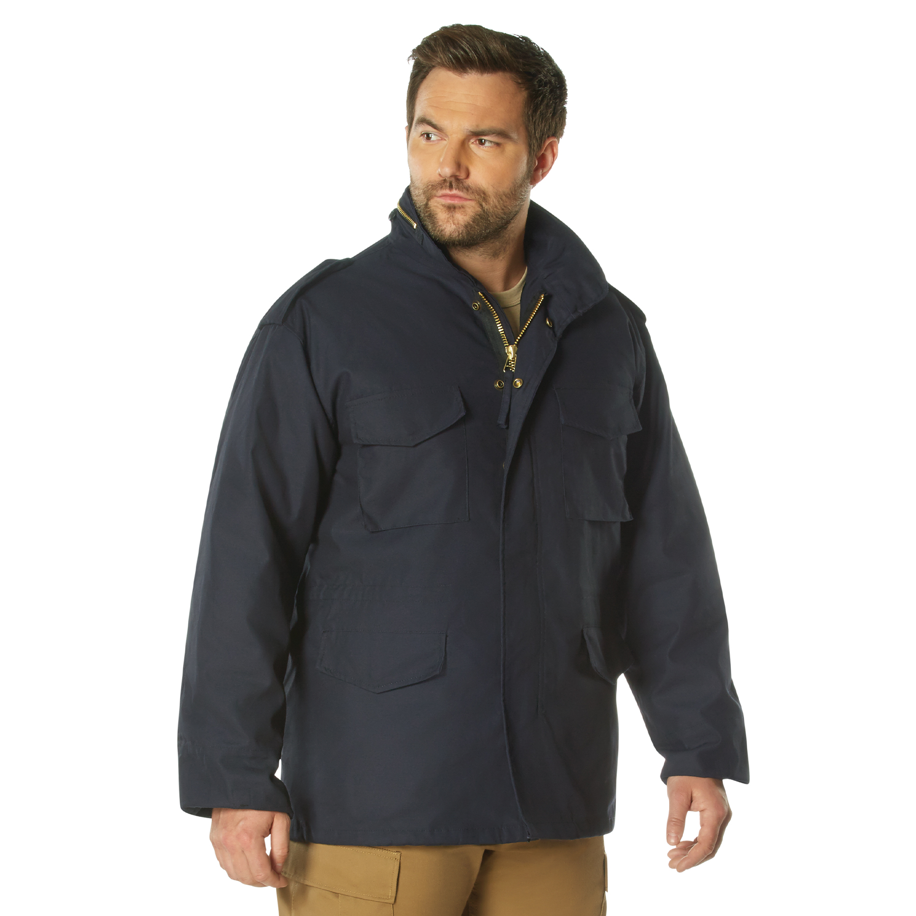 Rothco M-65 Field Jacket - Midnight Navy Blue, Large