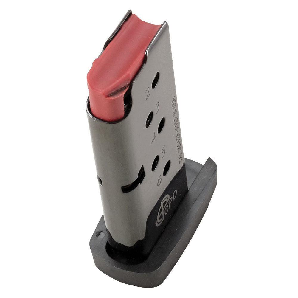 C Products Defense 6 Round .380 ACP Detachable Magazine, Black - 6X38141205RCPD