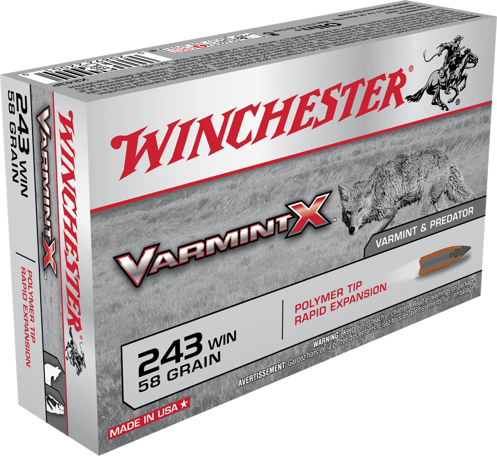WINCHESTER SUPER X POWER POINT 243WIN 58GR 20RD BX 200RD CASE