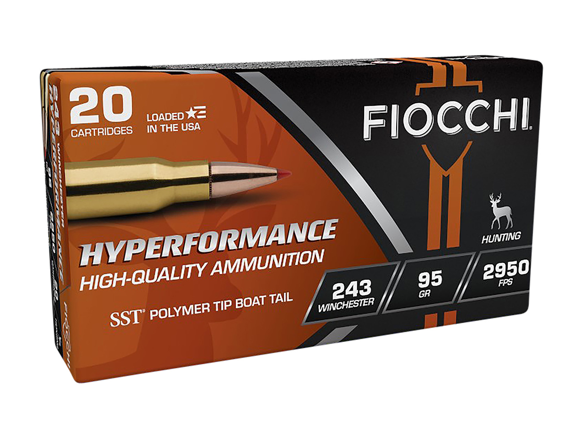 Fiocchi Hyperformance Hunt Rifle Ammo 243 Win. 95 gr. SST 20 rd. - Flat Rate Shipping Under 30lbs! - No Credit Card Fees