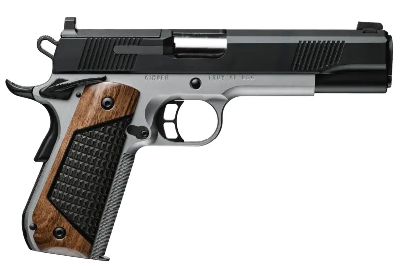 KIMBER CUSTOM 1911 NEXT GENERATION 45ACP PISTOL 5" TWO TONE, O.R.BLK WALNUT/G10 GRIPS 2-7RD MAGS