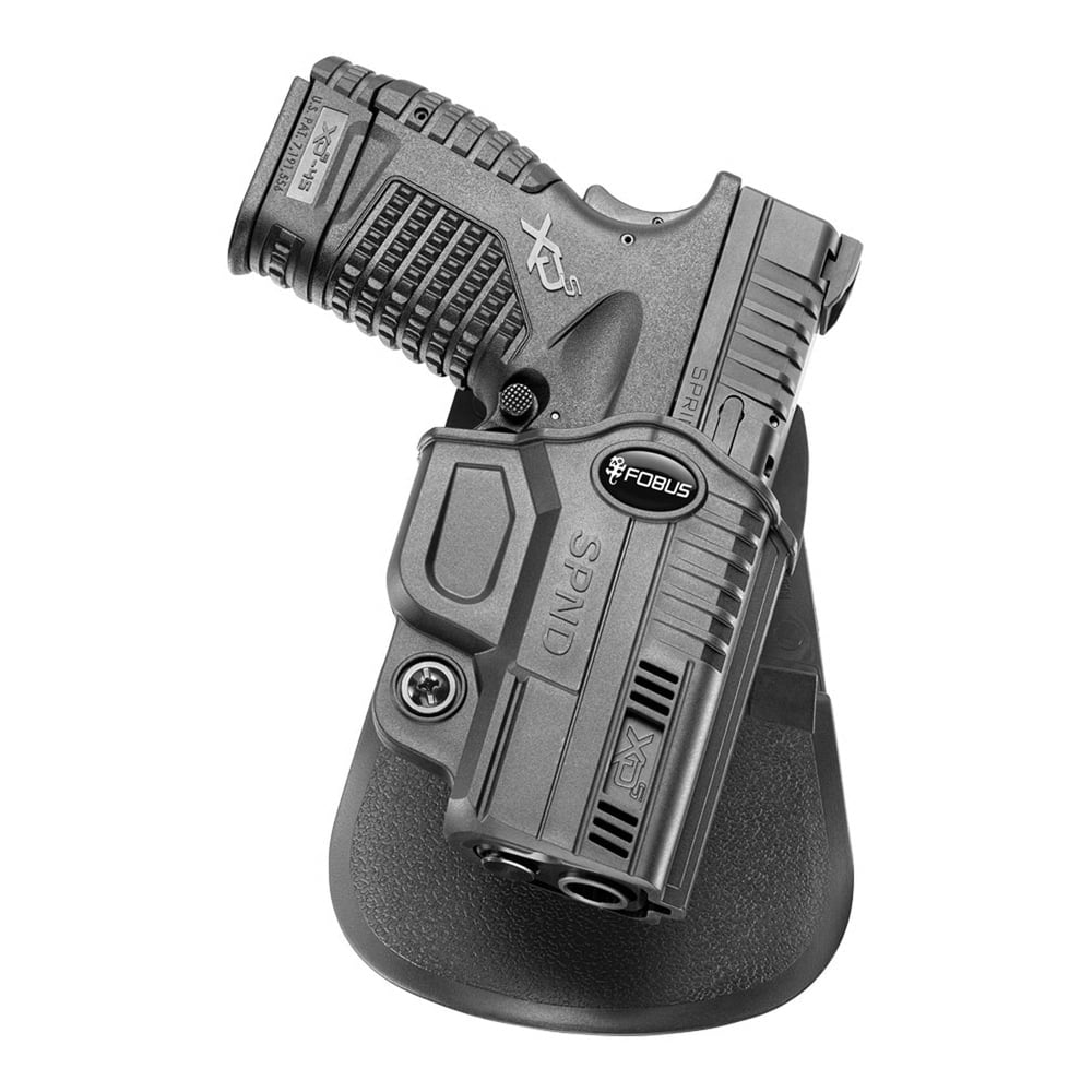 Fobus Evolution Right Hand Springfield XD-S Holster, Black - SPND