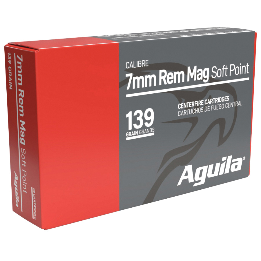 AGUILA 7MM REM MAG 139GR INTERLOCK BTSP 20RD BX 10 BOXES PER CASE - No Credit Card Fees - Low, flat rate shipping