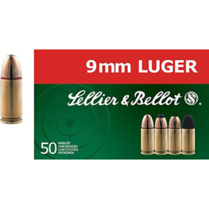 Sellier & Bellot SB9C Handgun 9mm Luger 115 gr Jacketed Hollow Point (JHP) - 50rd Box