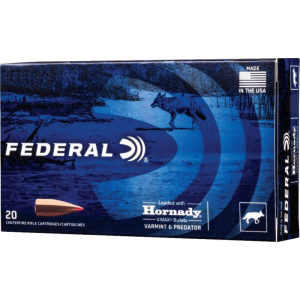Federal V243VM75 Standard Varmint & Predator 243 Win 75 gr Hornady V-Max (VMX) - 20rd Box