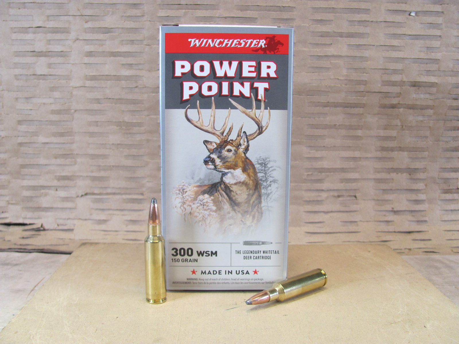 200 Round Case – 300 WSM 150 Grain Winchester Power Point Ammo – X300WSM1