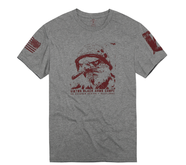 Viktos Eagle Bravo Tee, Graphite Heather - Large