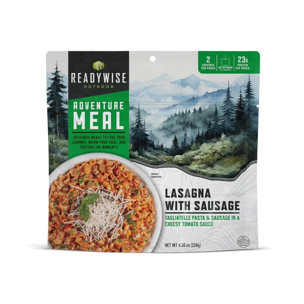 ReadyWise Freeze Dried Lasagna 6 Count Adventure Meal - RW05-808