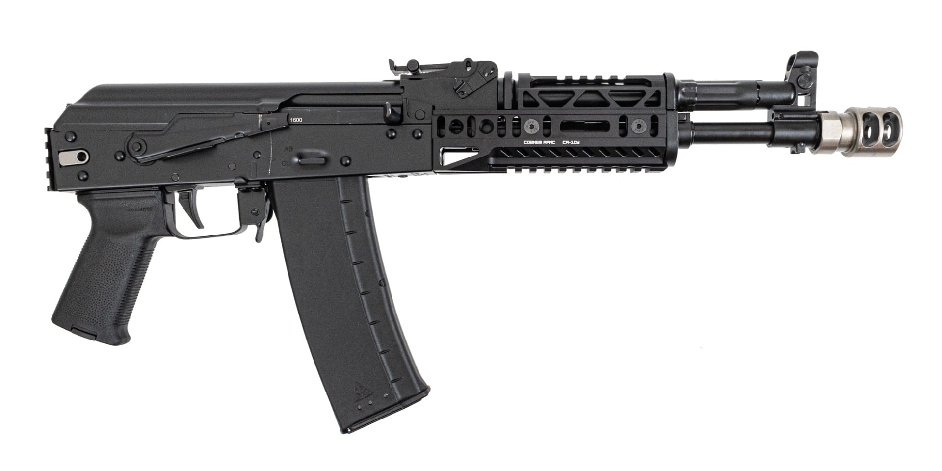 PSA AK-102 Pistol with SA-19 & SA-10U Handguard, SA-2 Muzzle Brake, Toolcraft Trunnion, Bolt, and Carrier