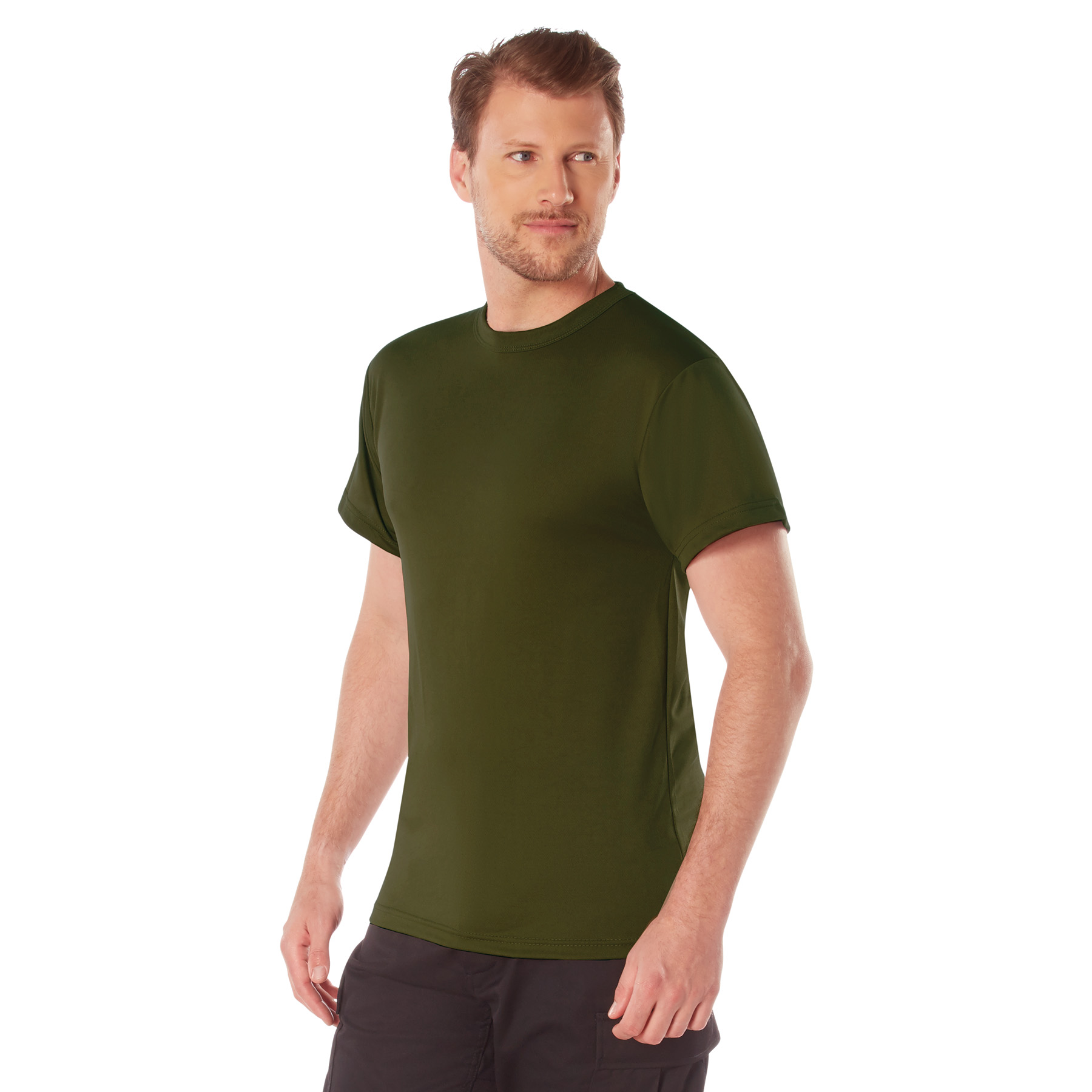 Rothco Quick Dry Moisture Wicking T-Shirt - Olive Drab, Small