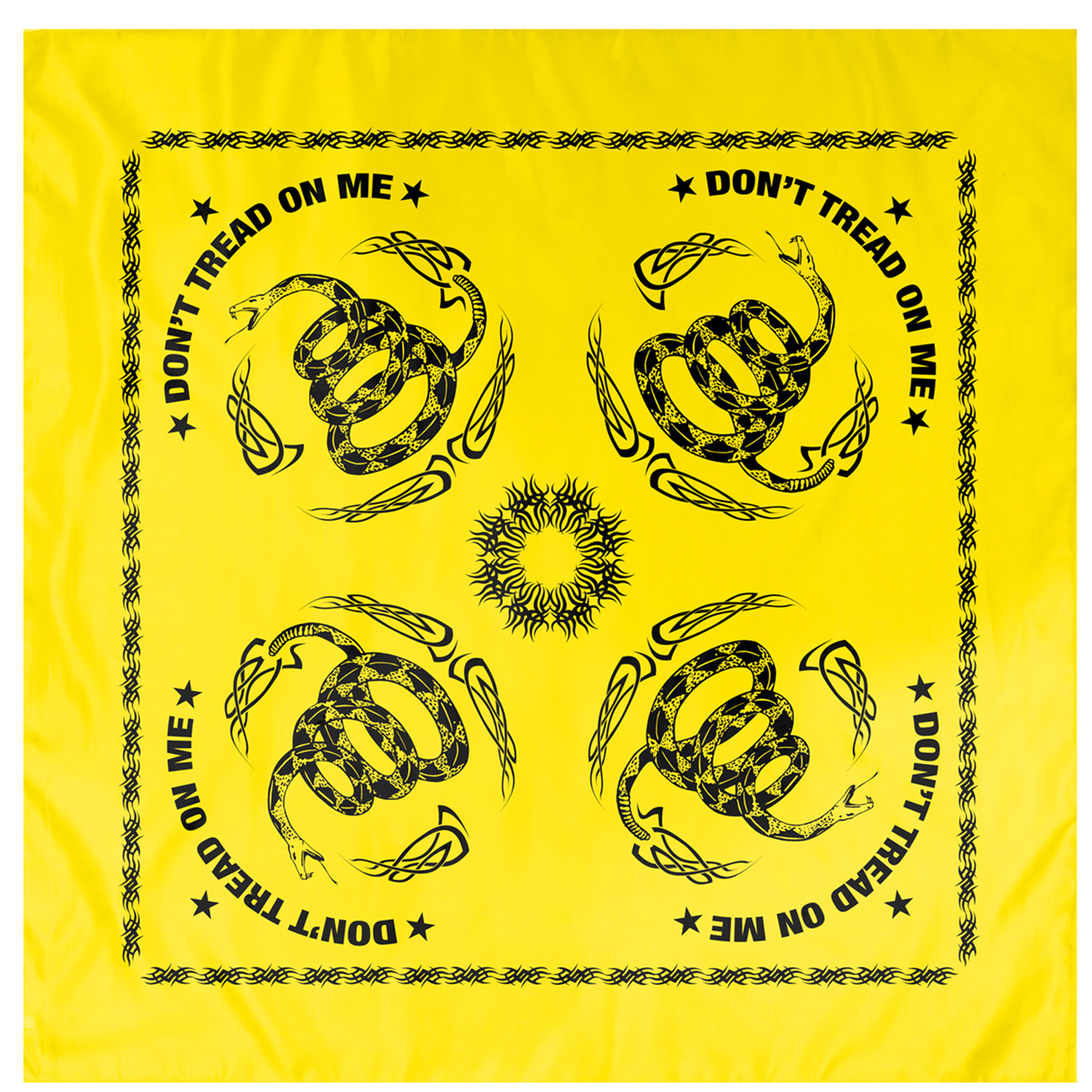 Rothco Gadsden Dont Tread On Me Bandana - Yellow - Black