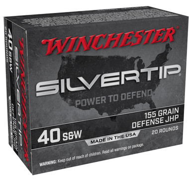 Winchester 40 S&W SILVERTIP HP 155 GR, Case Of 200