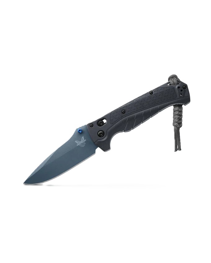 Benchmade Adira Folding Drop Point Knife, Tempest Gray - 18060BT-01