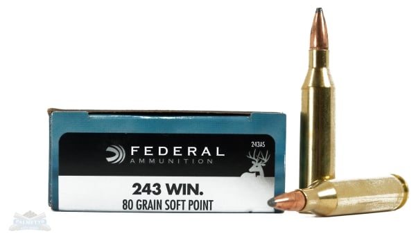 Federal 243 80gr SP Power-Shok Ammunition 20rds - 243AS