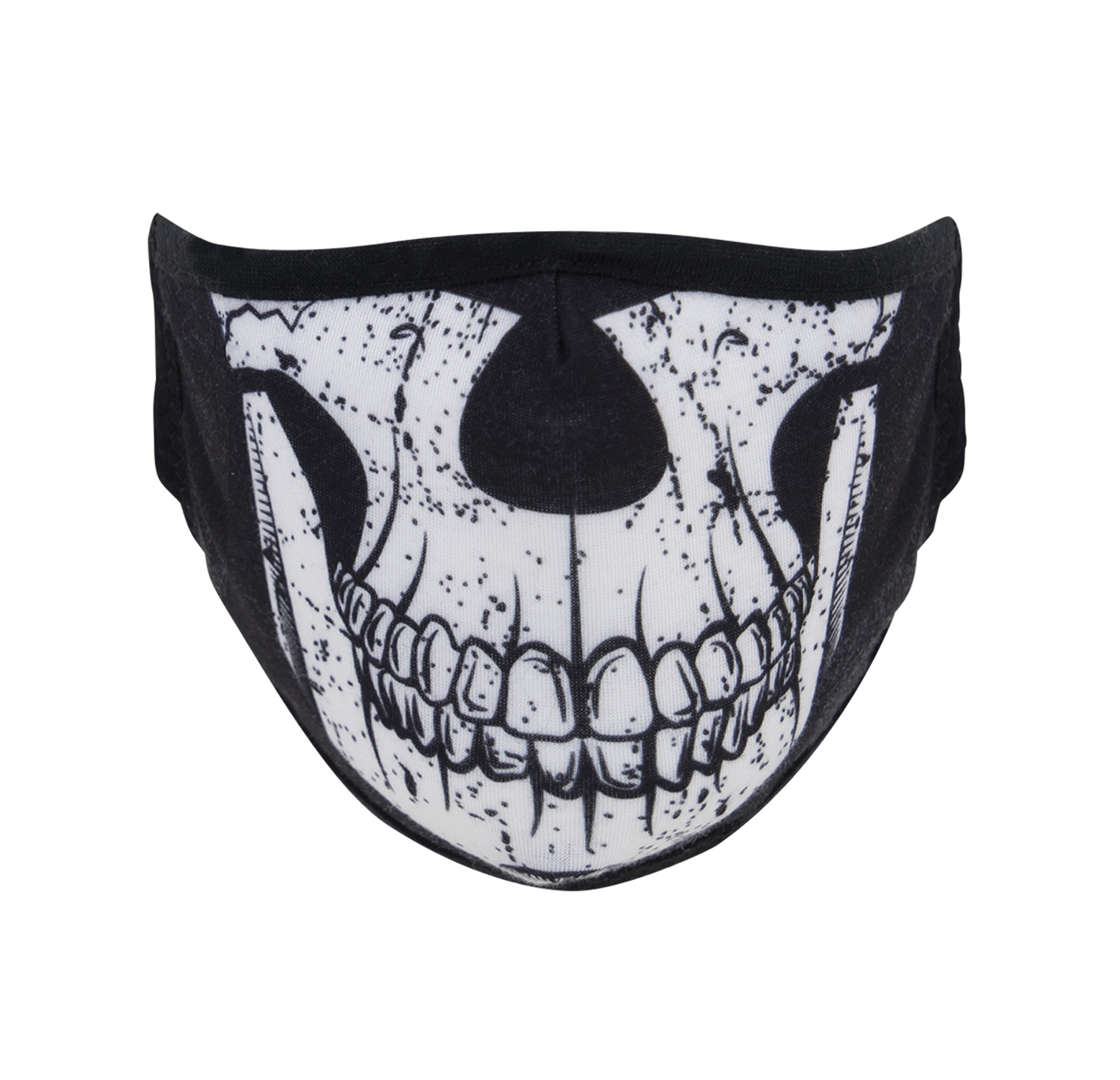 Rothco Half Skull Reusable 3-Layer Polyester Face Mask - Small - Medium