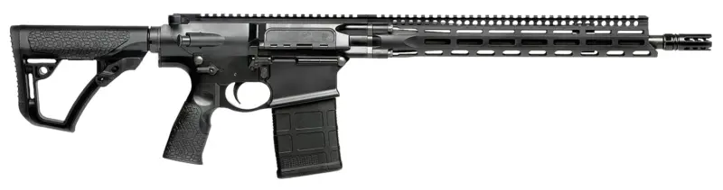 Daniel Defense 0215707258047 DD5 V3 7.62x51mm NATO 16" 20+1 Black Hard Coat Anodized Black Phosphate 6 Position w/SoftTouch Overmolding Stock Black Polymer Grip