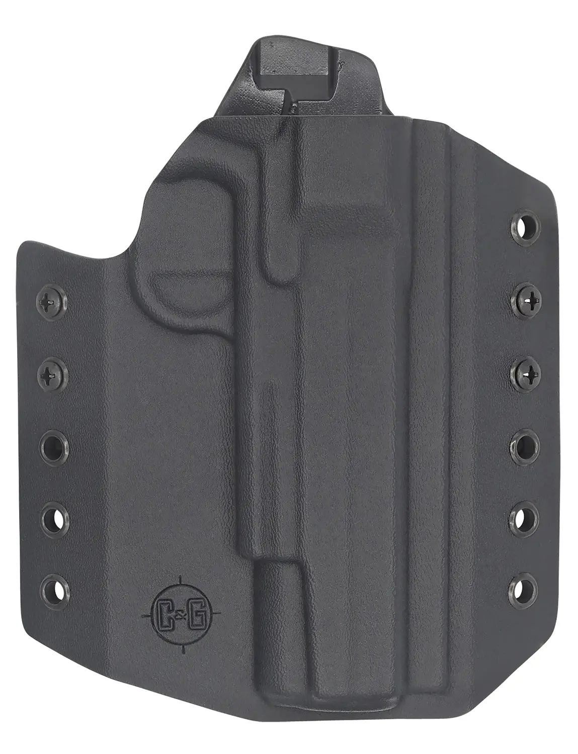 C Holsters 1850100 Covert OWB Black Kydex Belt Loop Fits 1911 Government 5"