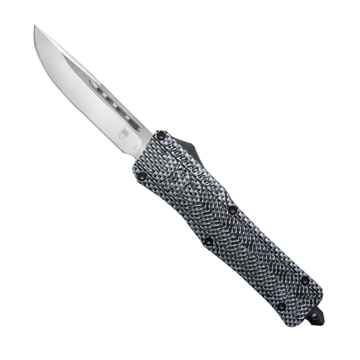 CobraTec Knives CTK-1 Large OTF Knife Serrated Drop Point - LCFCTK-1LDS