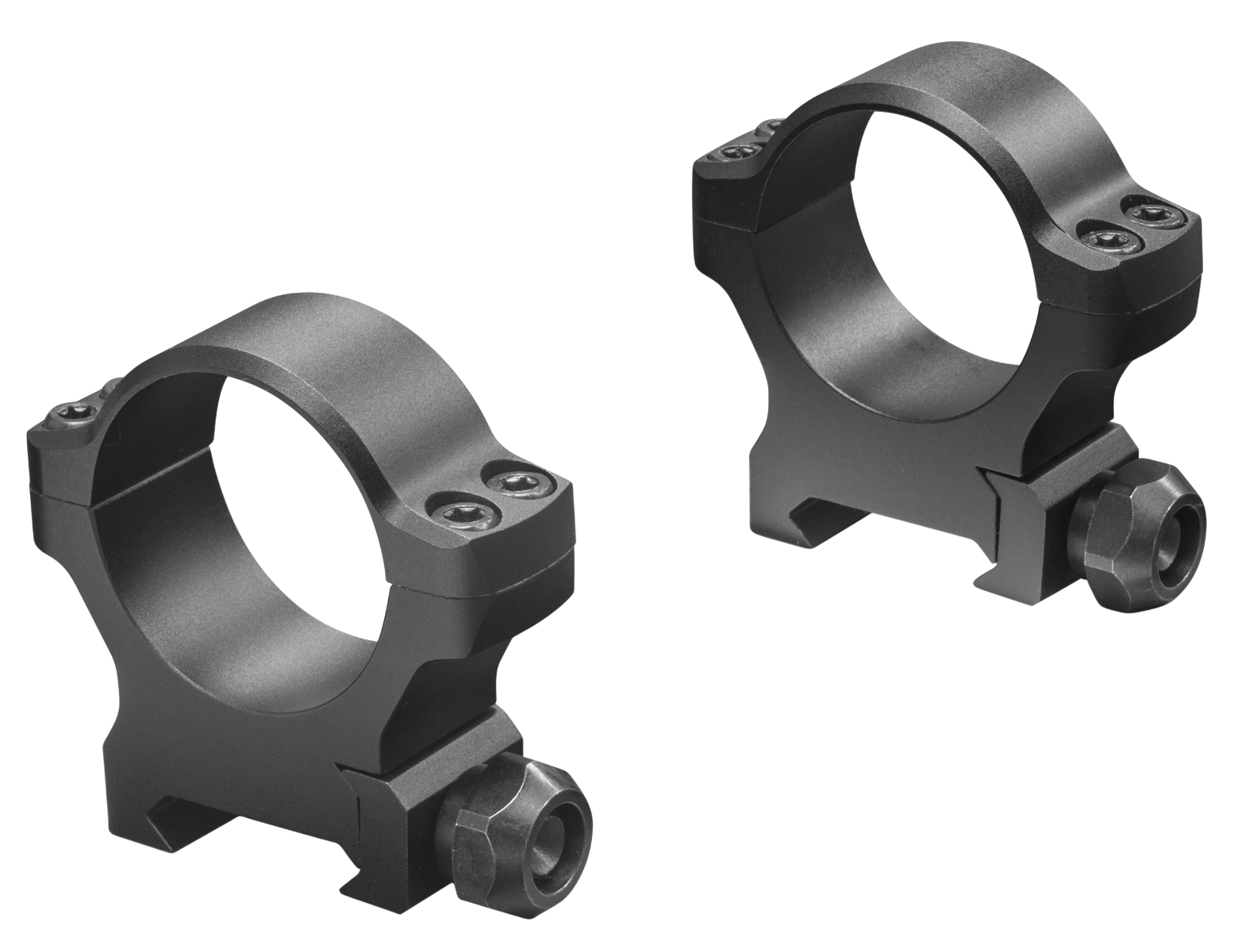 Leupold BackCountry Cross-Slot Weaver 1" MD Scope Rings, Matte Black - 175117