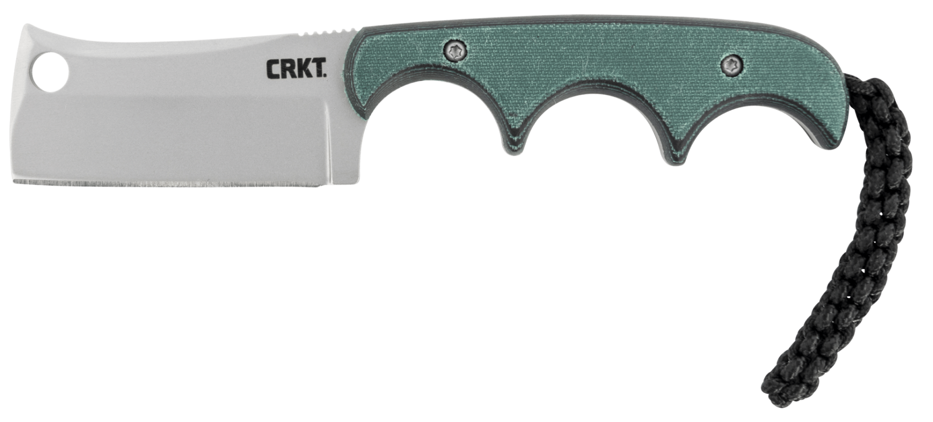 CRKT Minimalist Fixed Knife Cleaver, Green