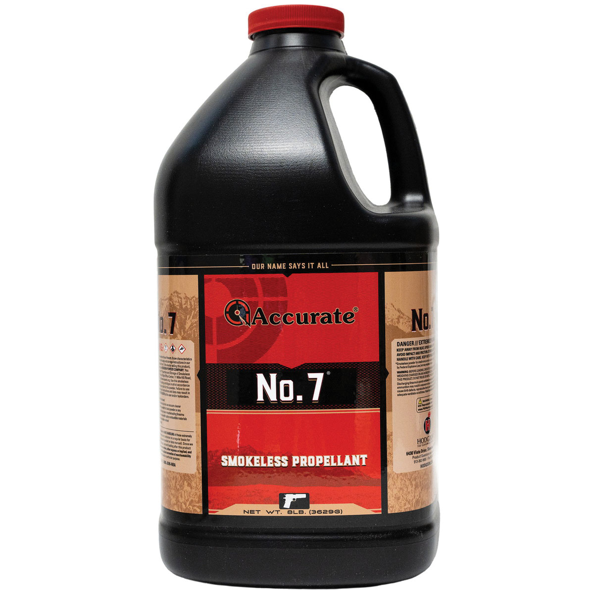 Accurate Powder No. 7 .357 Sig/.38 Super/.40 S&W Smokeless Pistol Powder, 8 lb