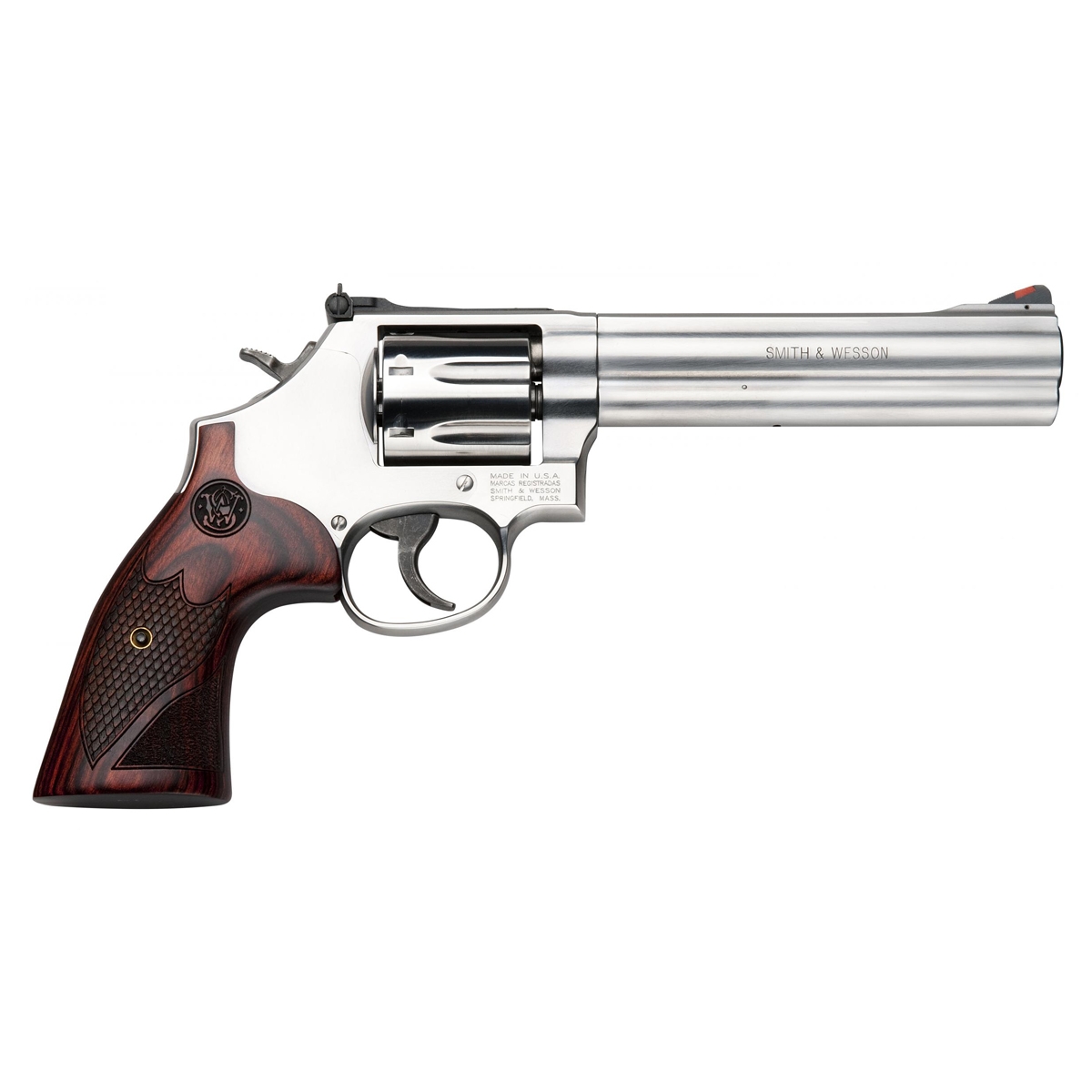 Smith & Wesson Model 686 Plus Deluxe Handgun .357 Mag 7rd Capacity 6″ Barrel Silver with Wood Grip - No Credit Card Fees - Low, flat rate shipping