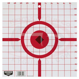 BIRCHWOOD CASEY Rigid 12" Crosshair Sight-In Target - 10 targets