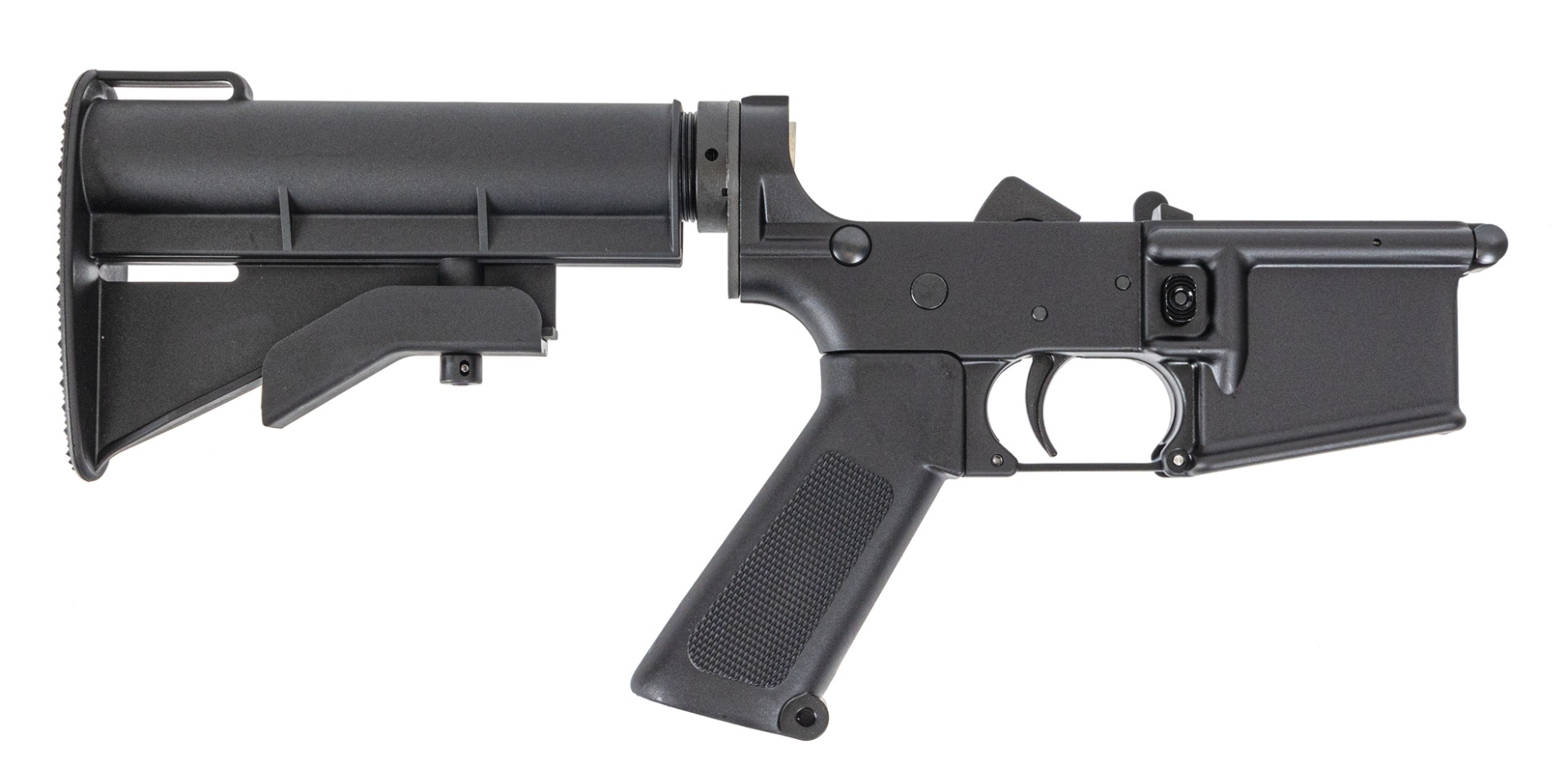 H&R M16A1 Style Complete Lower, Black CAR Stock 2 POS