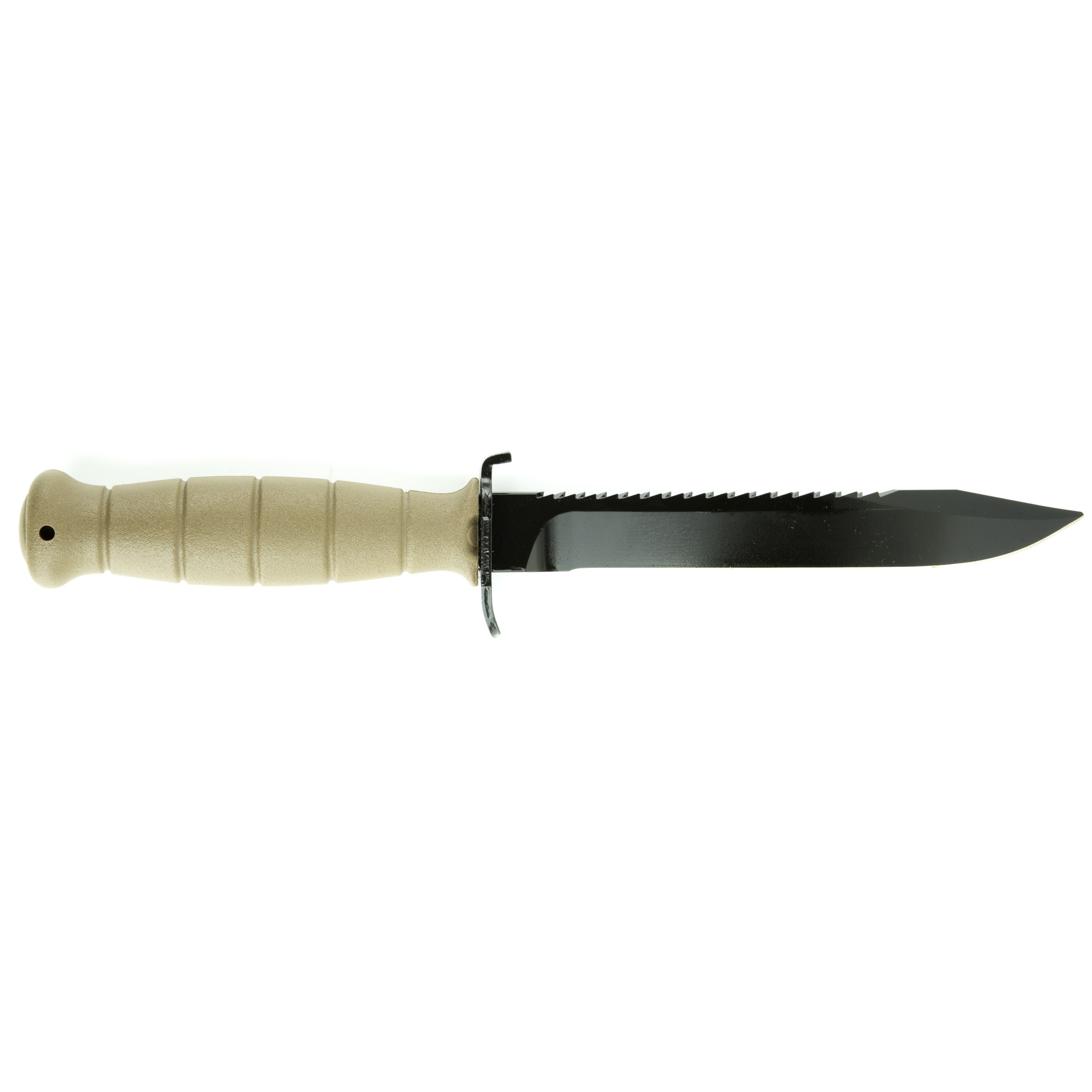 Glock Field Knife Fixed Blade Knife Dark Earth Plain Root Saw 6.5" KD039179 1095 Carbon