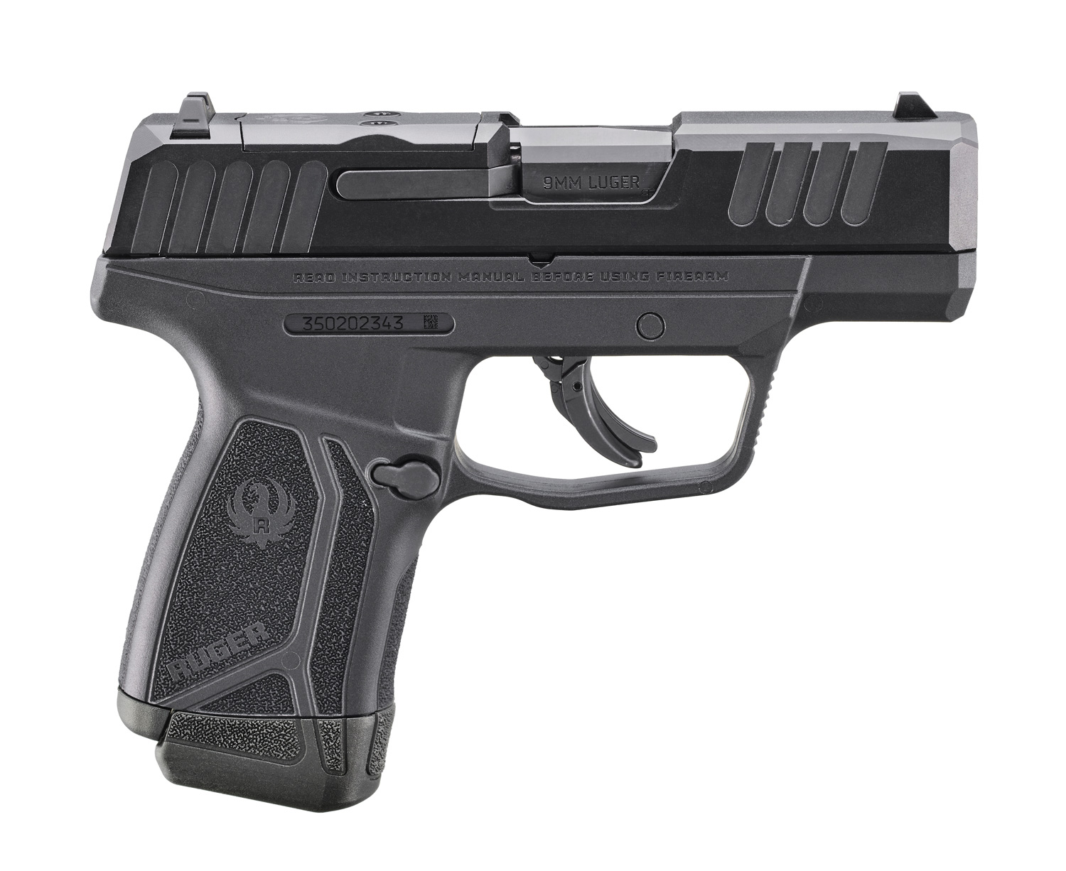 Ruger Max-9 9mm Pistol Black 3.2" Optic Ready