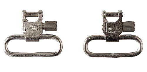 Uncle Mike's 1" Quick Detach Sling Swivel, for Ruger 10/22, Nickel Plated - 14622