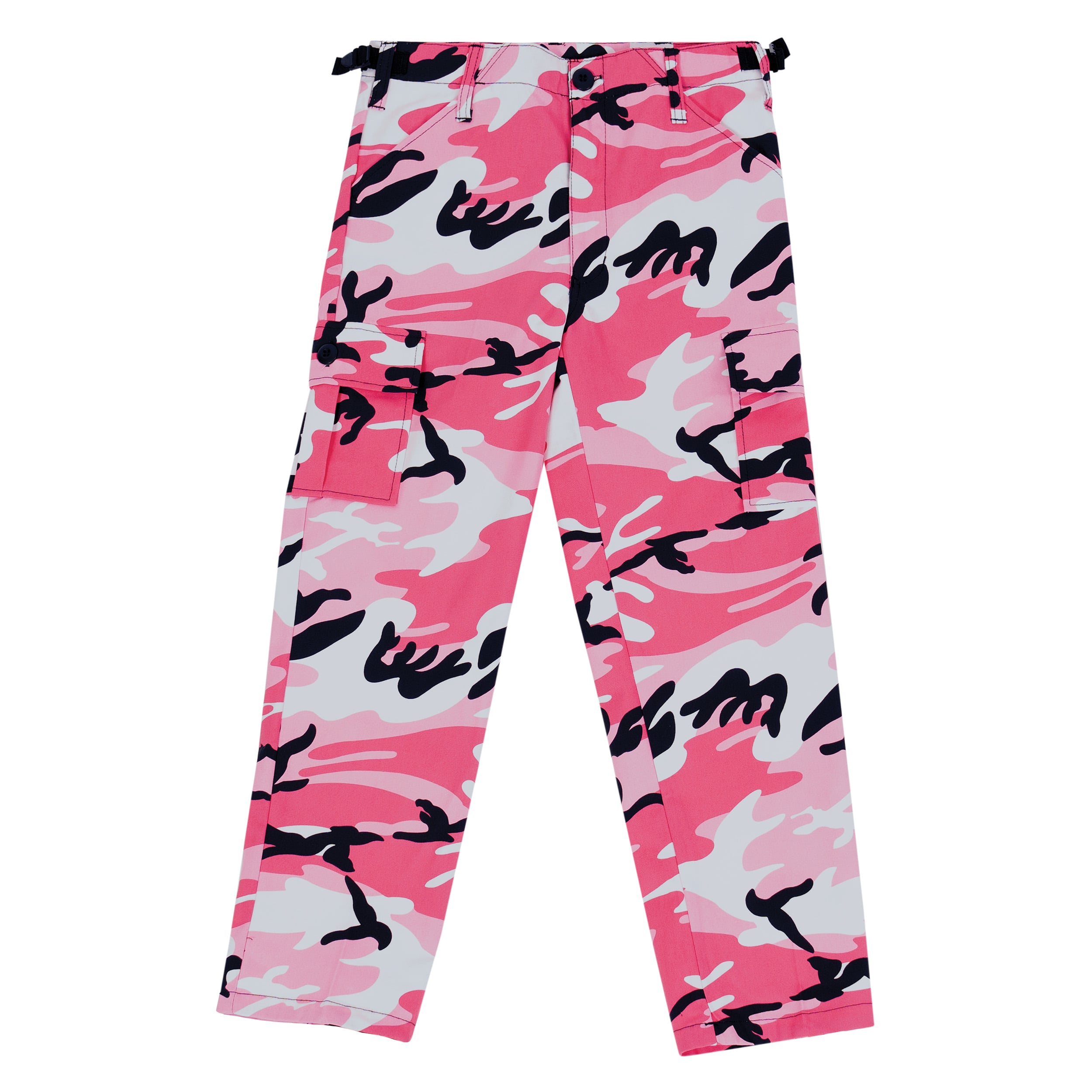 Rothco Kids Cargo Pants - Pink Camo, Medium