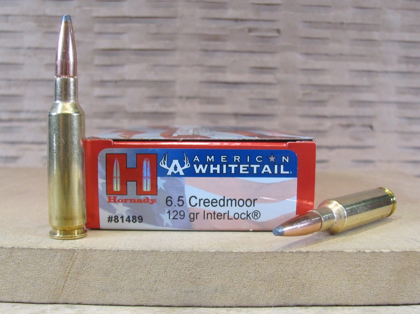 200 Round Case – 6.5 Creedmoor 129 Grain InterLock Hornady American Whitetail Ammo – 81489