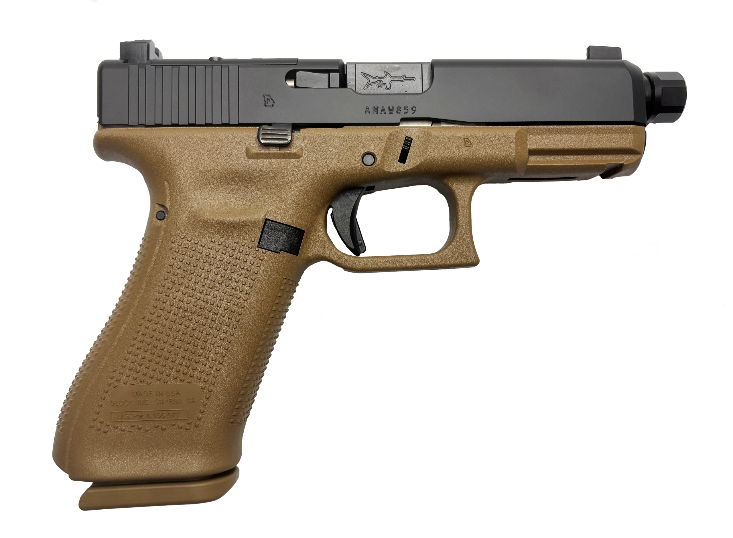 GLOCK 19X V C4 9mm 19RD Black/FDE Threaded Barrel