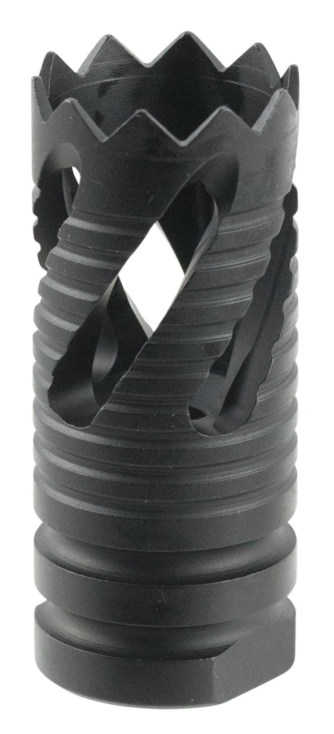Tacfire 1/2-28 Thread Crown Style Muzzle Break, .223 Rem/5.56, Black Oxide - MZ1021