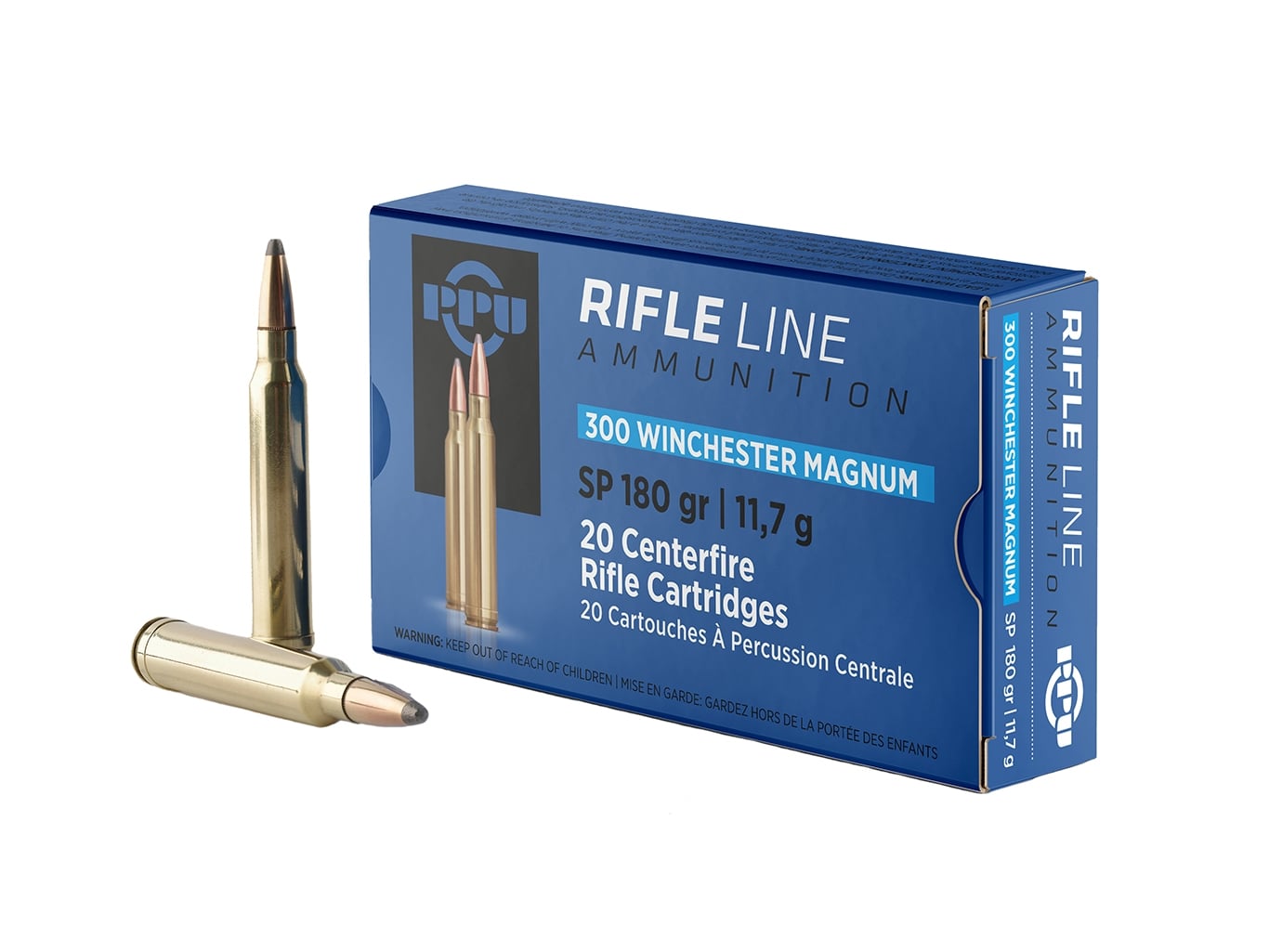 Prvi Partizan .300 Winchester Magnum SP 180 gr 20 Rounds Ammunition - PP3003