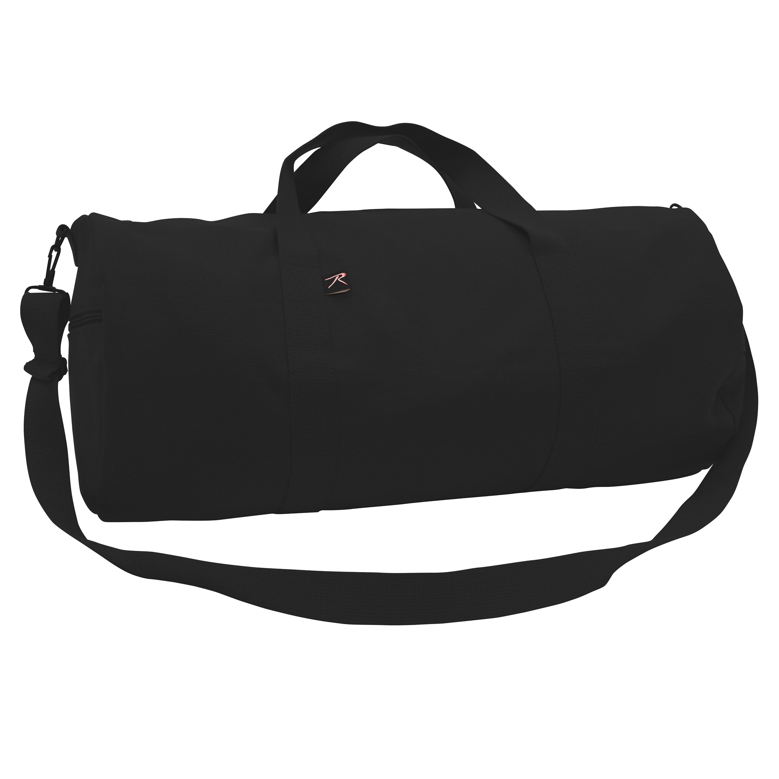 Rothco Canvas Shoulder Duffle Bag - Black, 15 In