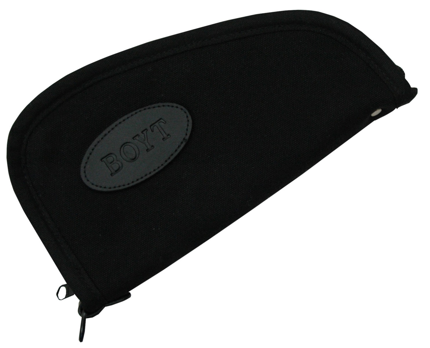 Boyt Heart-Shaped Pistol Rug w/ 14" Zipper, Black Waxed Canvas - 0PP630003