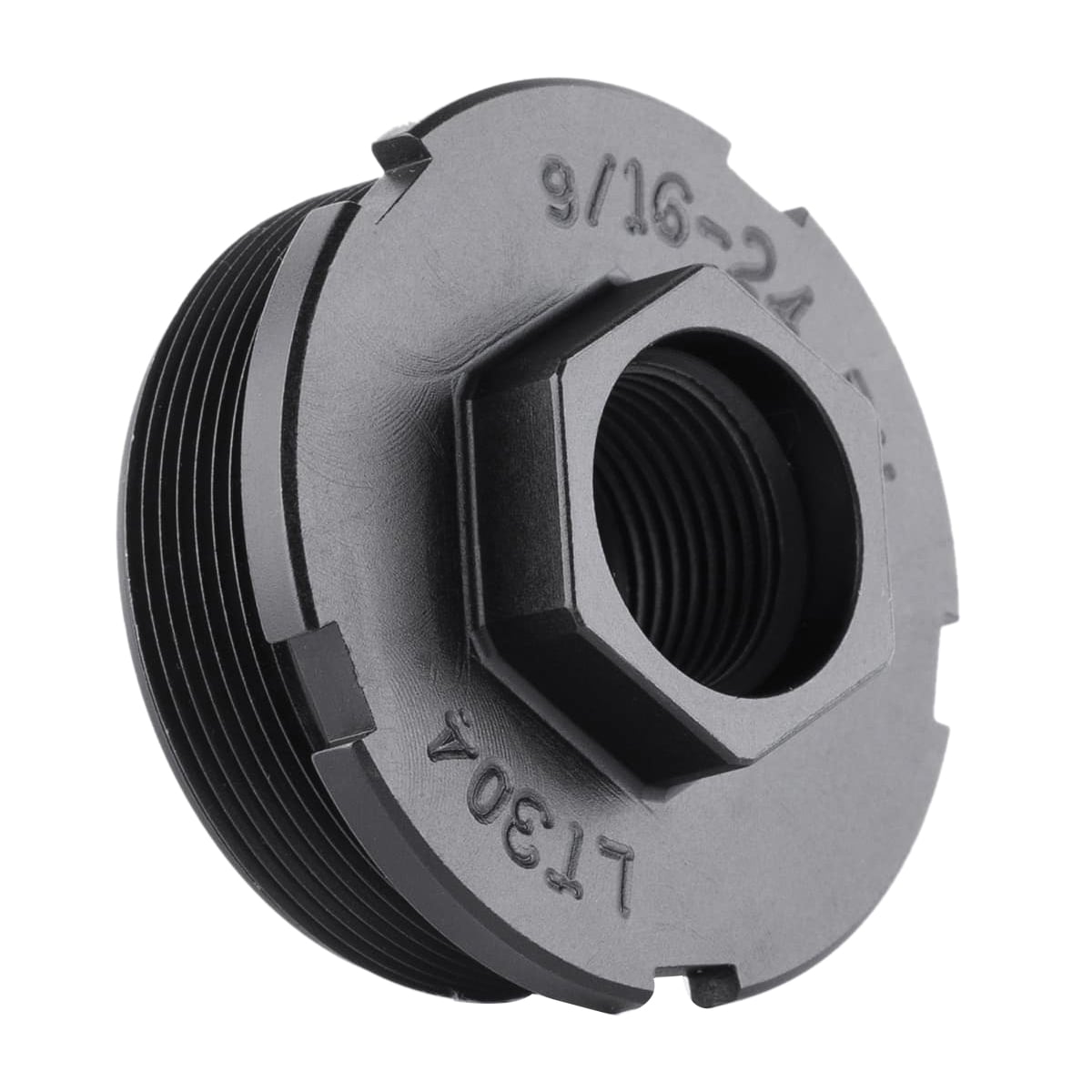 Dead Air Hub Direct Thread Mount 1/2-28 Fits Nomad TI Series, Black - Secure Fit - LT301