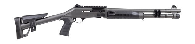 Panzer Arms M4 SPEED Tactical 12 Gauge 18.5" 5rd Semi Auto Shotgun, Disruptive Grey - PAM4CSDGPFSS